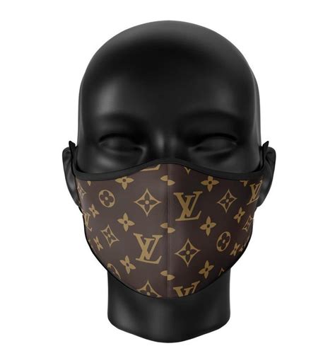 lv pattern face mask|Knit Face Mask S00 .